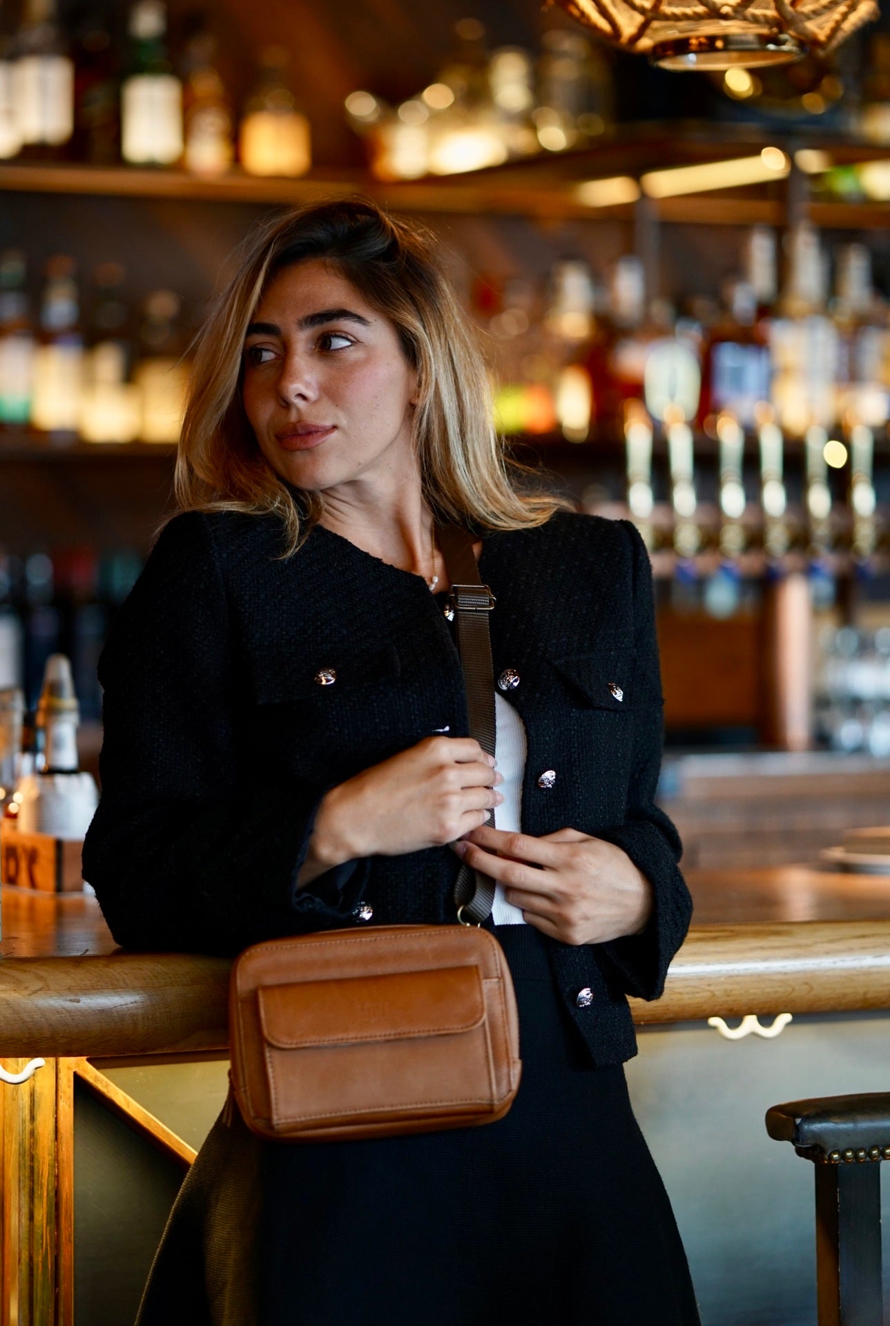 The Nomad Crossbody Leather Bag by MBH Leather, product view 1