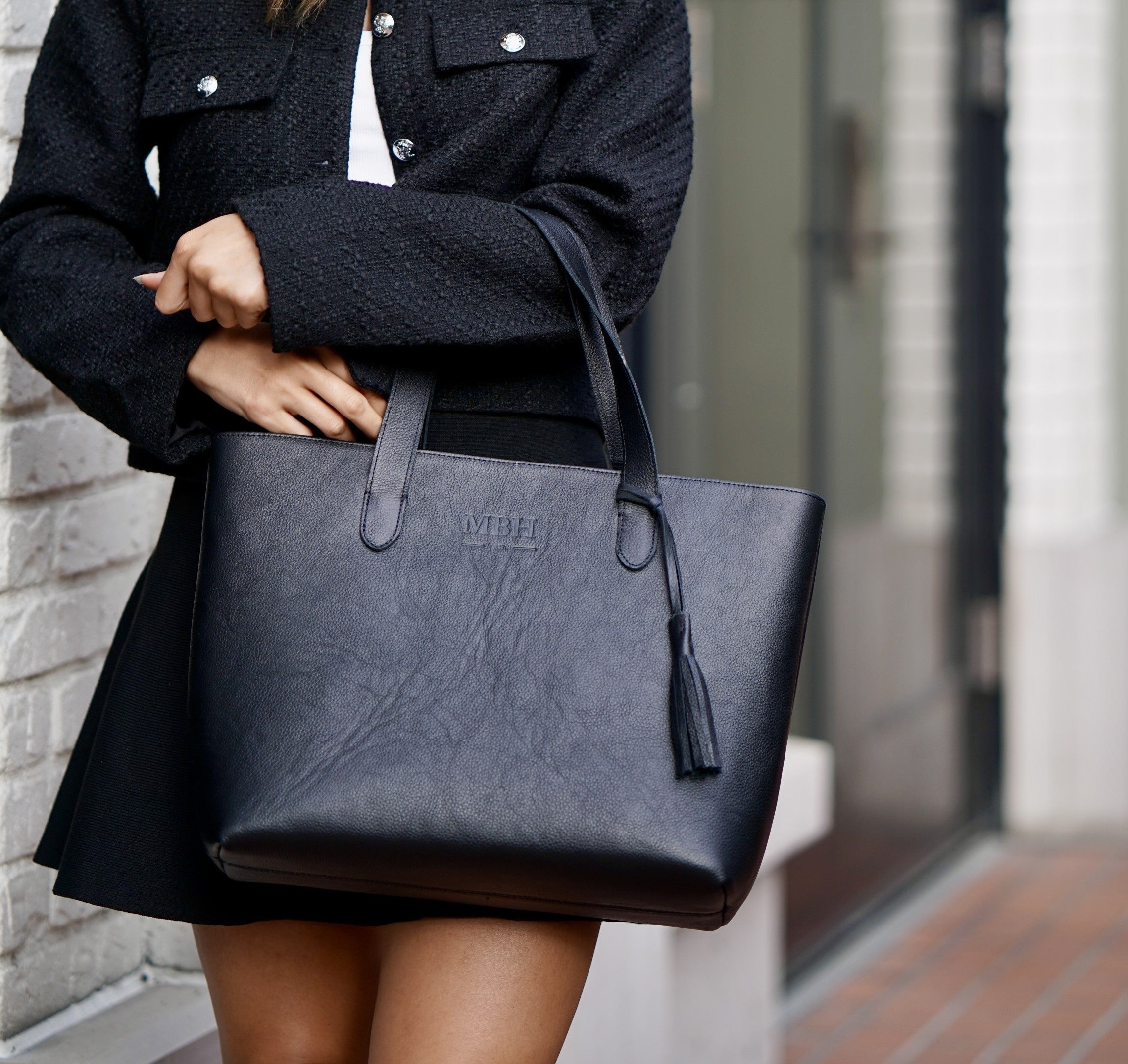 The Perfect Imperfect Tote Bag - Sample by MBH Leather, product view 1