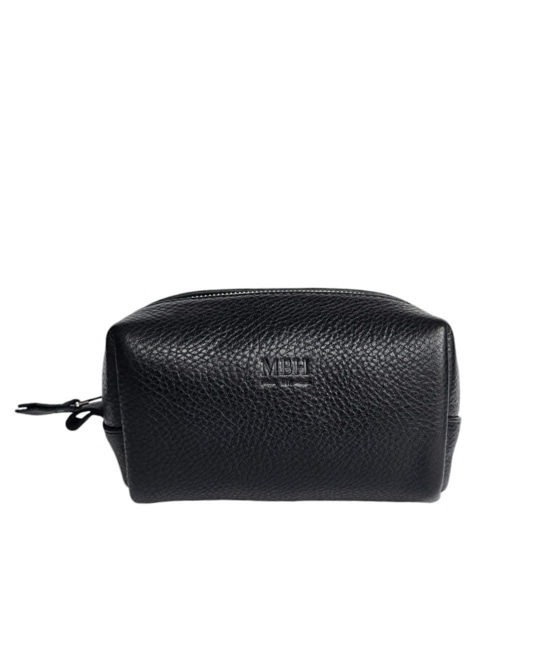 The Petite Luxe Makeup Pouch - Black by MBH Leather, product view 1