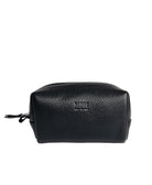 The Petite Luxe Makeup Pouch - Black by MBH Leather, product view 1