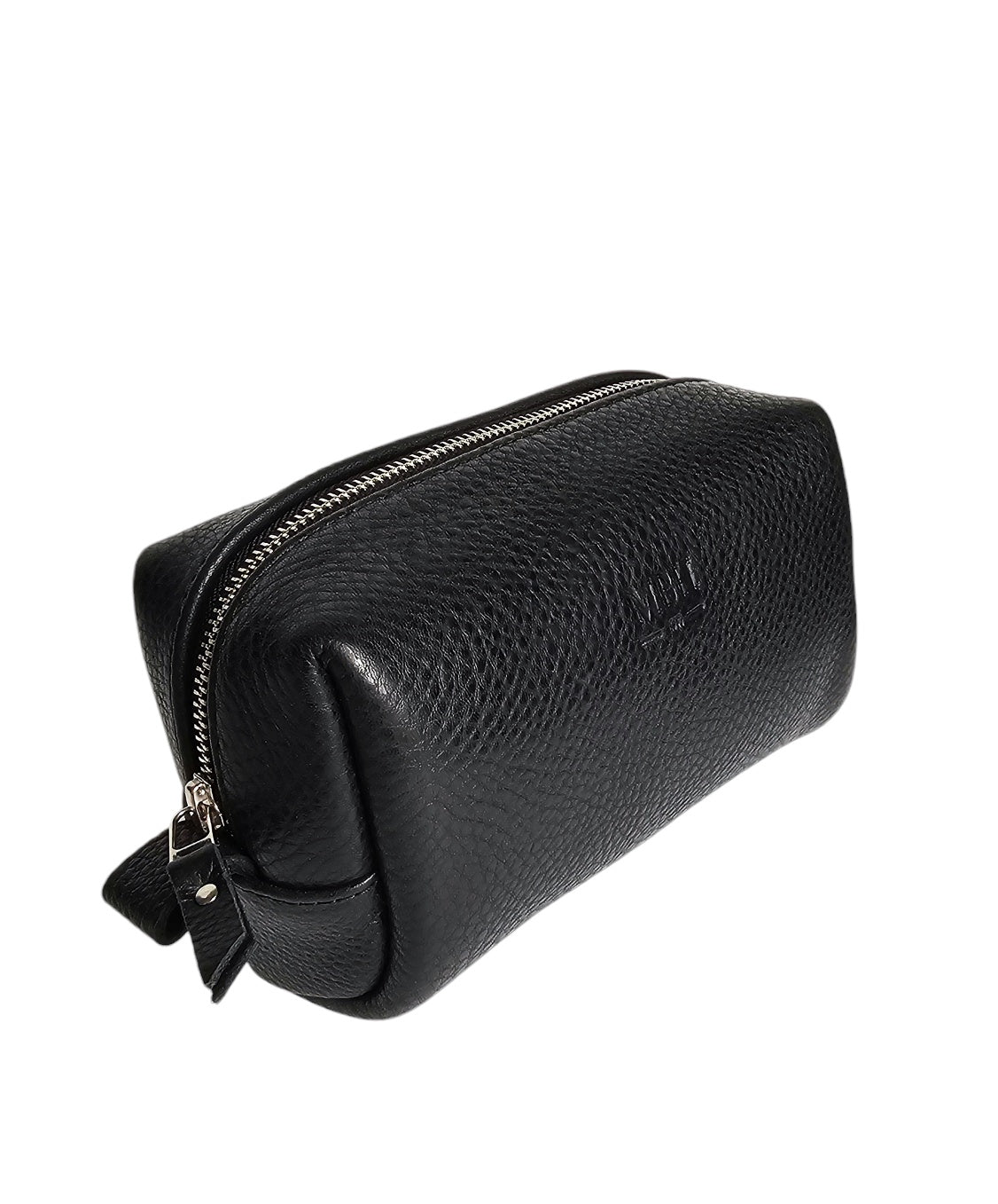 The Petite Luxe Makeup Pouch - Black by MBH Leather, product view 2