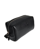 The Petite Luxe Makeup Pouch - Black by MBH Leather, product view 2