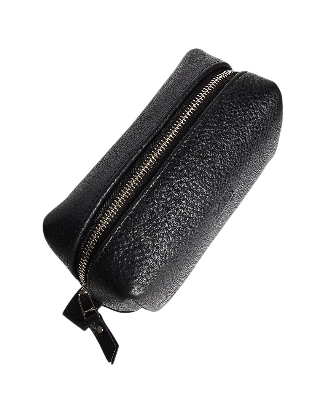 The Petite Luxe Makeup Pouch - Black by MBH Leather, product view 3