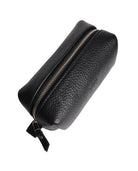 The Petite Luxe Makeup Pouch - Black by MBH Leather, product view 3