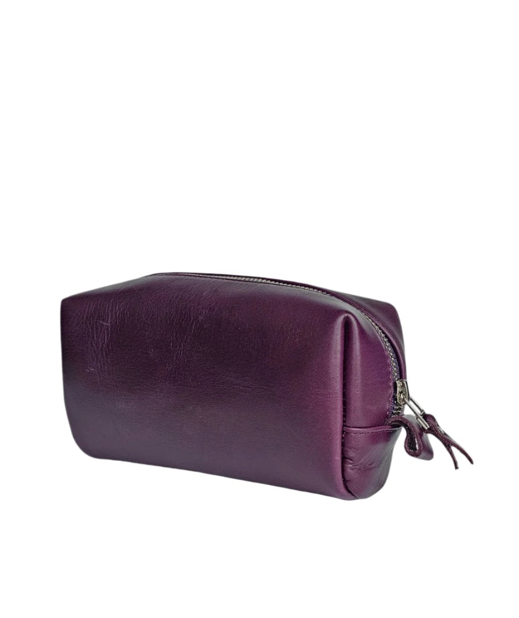 The Petite Luxe Makeup Pouch - French Violet by MBH Leather, product view 3