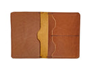 The Traveler Leather Passport Wallet - Brown by MBH Leather, product view 3