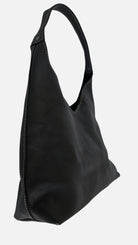 The Verona Classic Leather Shoulder Bag – Black by MBH Leather