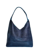 The Verona Classic Shoulder Bag - Indigo by MBH Leather, product view 1