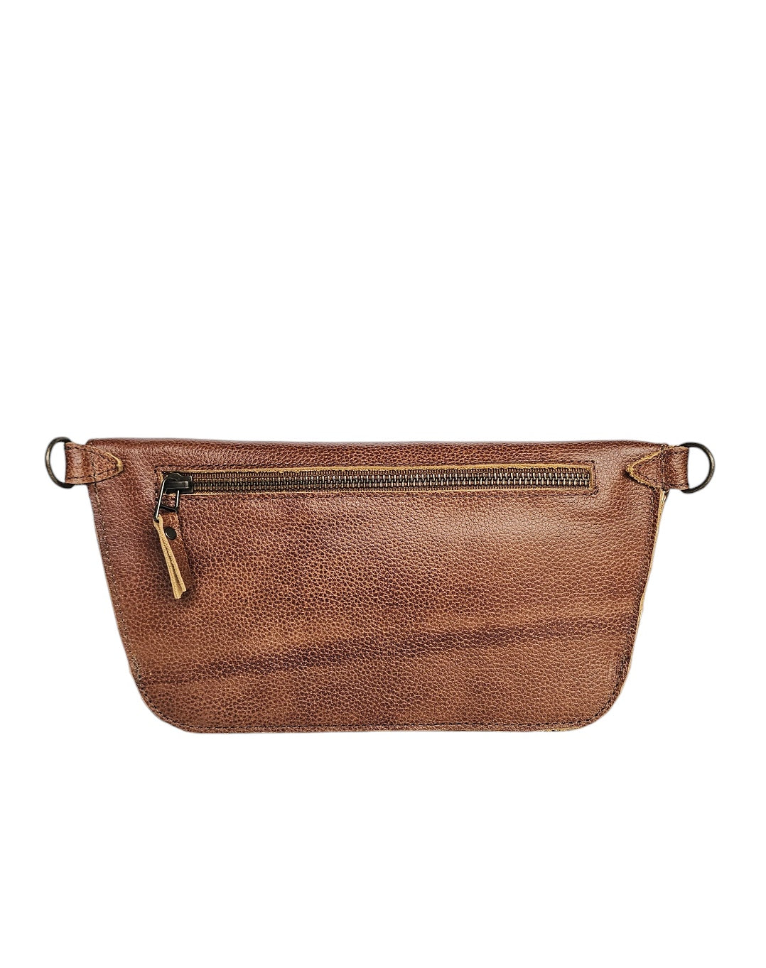 The Voyager Crossbody Sling Bag - Brown by MBH Leather, product view 5