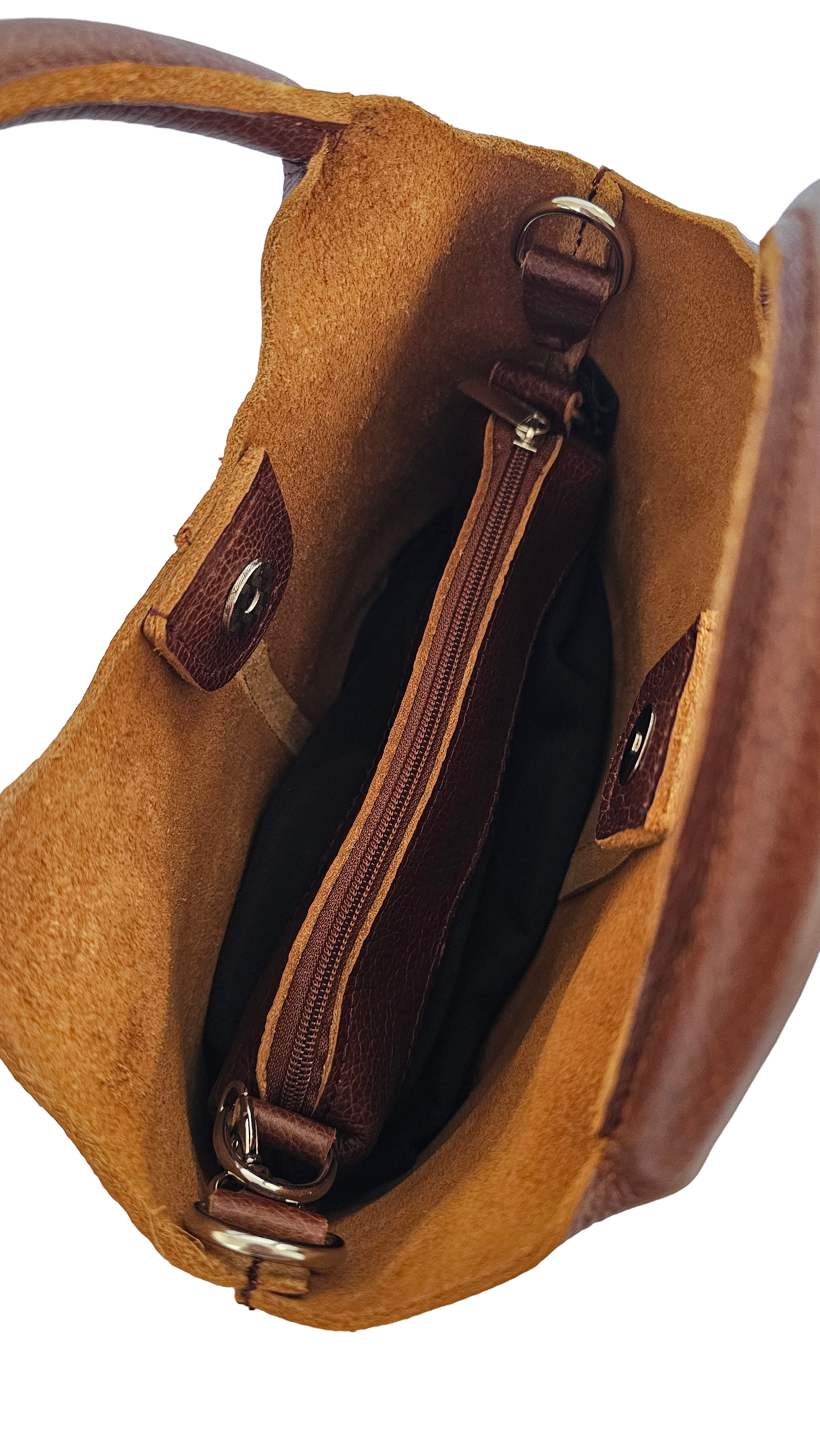 Valencia Leather Crossbody Bag by MBH Leather, product view 5