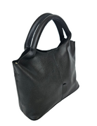 Valencia Leather Crossbody Bag - Black by MBH Leather, product view 2