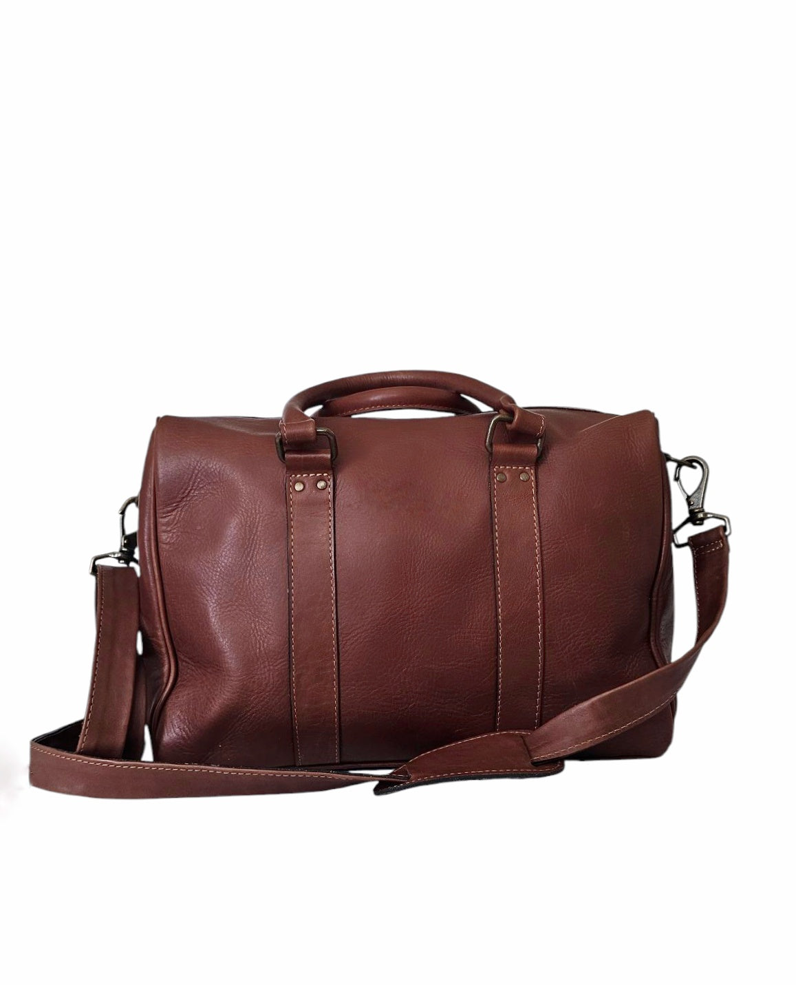 Petite Luxe Leather Pouch - Brown Leather - Mavis by Herrera