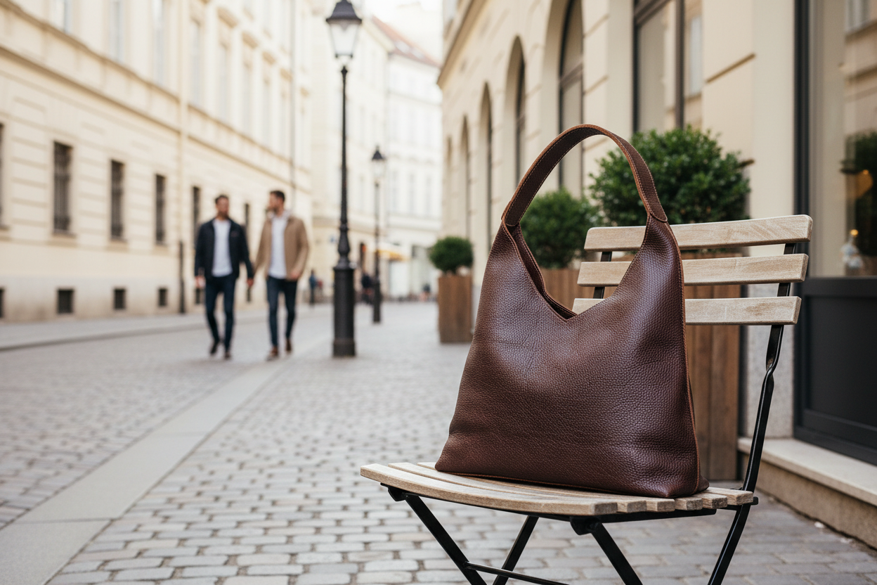 Valentine's Day Street Scene - The Verona Classic Shoulder Bag